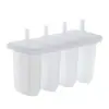Molde para Paletas con Tapa, Molde para Hielo para Helado Casero, Molde para Paletas de Hielo, Molde para Helado de 4 Cavidades
