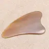 Placa Gua Sha de Cuerno de Búfalo, Bolígrafo de Acupresión, Tubo Gua Sha Corporal Completo de Cuerno de Yak, Palo de Masaje Muscular, Gua Sha Facial, Suministro Mayorista para Transmisiones en Vivo