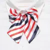 Flor de Colarinho Profissional Trabalhador de Eventos Aeromoça Banco Negócios Gravata Borboleta Roupas de Trabalho Femininas Estilo Preppy Gratuito Listrado Gravata Borboleta