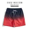 Venta Caliente de Verano Transfronteriza Ins Gradiente Impresión 3D Holgados Casuales Secado Rápido Transpirables Shorts de Playa