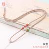 Cordón trenzado de cuatro hebras DIY tejido jade texto dorado jugar nada tarjeta colgante cuerda al por mayor nudo mandala cuerda de collar