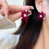 Pendientes de perlas con lazo para mujer, 2024, modernos, pequeños, elegantes y lujosos.