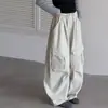 Pantalones de Primavera y Otoño para Niñas 2026 Nuevos Casual Estilo Coreano Bolsillo Grande Vintage Ropa de Trabajo Pantalones de Pierna Ancha para Niñas Mayores