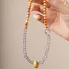 Pulseira Autêntica de Madeira de Cipreste Taihang com Círculo Duplo para Homens e Mulheres com Anel Corredor de Ágata Cinza, Acessório Colecionável, Direto do Fabricante
