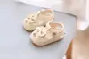 Sapatos Antiderrapantes de Primavera para Meninas de 1-3 Anos, Sapatos de Couro com Laço e Solado Macio, Estilo Versátil e Moderno, Sandálias Respiráveis