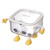 Bote de Basura de Escritorio Pequeño Basura Cuadrado Lindo Hogar tamaño pequeño Sala de Estar Dormitorio Almacenamiento Transparente Basura Alto Valor de Color