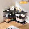 Prateleira de Armazenamento para Mesa, Estante de Canto de Mesa, Prateleira de Armazenamento para Estação de Trabalho, Mesa de Trabalho para Estudante, Estante Simples, Prateleira de Armazenamento para Dormitório