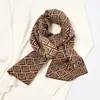 Bufanda Pequeña de Lana Estilo Coreano para Niña de Invierno Caliente Tejida en Cuello y Manga Otoño e Invierno Bufanda Vintage con Letras Protección de Cuello Bufanda Pequeña