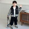 Traje con Capucha Falso de Dos Piezas para Niños y Niñas, Conjunto Nuevo Estilo Coreano para Niñas en Otoño, Cálido, Ligero, Suave y Transpirable