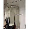Jeans para Mujer Su Xinlan/YOUMO Estilo Lujo Ligero Bolsillos con Stretch en Cuatro Direcciones Adorno de Remaches Ligeramente Acampanados Z6180-2