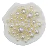 Perlas de Imitación Porosas de Alto Brillo 3-30mm Cuentas Sueltas Accesorios DIY Hecho a Mano Accesorios de Joyería Abs Cuentas para Ropa Cuentas de Colores
