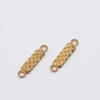 Pulsera de latón con clip para la oreja, collar, accesorios de joyería para hacer tú mismo, venta al por mayor, Amazon, conexión doble para colgar transfronteriza, lote de flores largas cuadradas