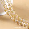 Venta directa de fábrica Cristal seis caracteres mantras escritura caliente grabado cuentas sueltas semiacabadas cuentas con cuentas hechas a mano accesorios de joyería DIY