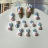 Novos Acessórios de Unha de Coelho Cartoon Coloridos Estilo Fofo Coelho de Orelha Longa Tridimensional Acessórios de Decoração de Unha DIY