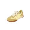 Sapatos Super Fire Desun Cor de Doce Outono 2024 Couro Sola Grossa Salto Médio Combinação de Cores Aumento de Altura Sapatos Casuais de Viagem Forrest Gump