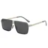 Gafas de Sol Cuadradas Polarizadas Nuevas 2026, Gafas de Sol Retro de Moda Personalizadas para Hombre, Gafas de Acero Inoxidable Europeas y Americanas para Mujer