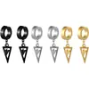 Amazon Fashion Clips Triangulares Puntiagudos para Orejas, Clips para Orejas Personalizados sin Perforación, Pendientes Coreanos de Calle de Moda para Hombres