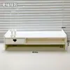 Prateleira de computador multicamadas com gavetas, prateleira de armazenamento para dormitório, prateleira pequena para mesa, suporte para laptop, economizador de espaço