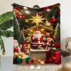 Manta de Franela Exclusiva Transfronteriza Manta Impresa Digitalmente en 3D Manta para Sofá Manta Cuadrada de Navidad Se Puede Personalizar con Fotos y Se Puede Iniciar con un Clic