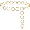 Cadena de cintura circular de metal de moda retro transfronteriza europea y americana para mujer, cadena corporal versátil para ceñir la cintura, venta al por mayor de stock del fabricante