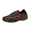 Zapatillas de ballet con estampado de leopardo para mujer, zapatos casuales que aumentan la altura, zapatillas retro retro para el otoño de 2026