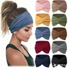 Diadema Elástica Transfronteriza Fitness Deportes Diadema de Ala Ancha Yoga Absorbente de Sudor Bufanda de Moda Diadema Accesorio para el Cabello Estilo Pastoral