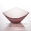 Cuenco de vidrio de Phnom Penh con patrón de martillo, apto para el hogar, plato de fruta transparente irregular, cuenco de vidrio de estilo japonés, cuenco para ensalada de frutas, venta al por mayor