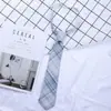 Corbata JK Uniforme Estilo Japonés para Mujer, Camisa de Uniforme Escolar Perezosa sin Coser, Corbata de Cuadros para Hombre, Estilo Universitario Original Ins para Pareja
