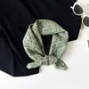 58 Bufanda Cuadrada Pequeña de Algodón Bufanda Cuadrada Pequeña Floral Coreana Fresca Transpirable Cinta para la Cabeza Accesorios Decorativos Bufanda Bufanda
