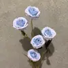 3/5 cabeças de rosas de bolha, rosas artificiais de múltiplas cabeças, decoração de casamento e casa, atacado