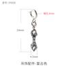 Plata Esterlina S925 Chapada en Oro Xizang Transportador Rey Kong Vajra Demonio Retro Estilo Étnico Collar de Pareja Pulsera Colgante Hebilla