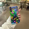 Adequado para Capa de Celular Samsung S25Ultra Peixe Coral A17 Capa Protetora S26 S24Tpu Fosco A06 Capa Macia