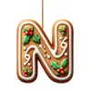 Decorações de Casa de Pão de Gengibre de Natal de Novo Produto Transfronteiriço Decorações de Árvore de Natal de Madeira Penduradas Enfeites de Decoração de Natal Festivos