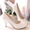 Zapatos de tacón alto de charol nuevos de fábrica 2020 para mujer, profesionales OL, plataforma impermeable, boca poco profunda, punta redonda, para mujer, 8 cm