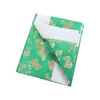 Sudario para cremación, hermoso satén de cinco capas con estampado dorado, sudario y colchón cubiertos de oro y plata, juego completo para hombres y mujeres