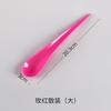 Cucharas de Plástico Desechables para Yogur Frito, Cucharas para Helado Empaquetadas Individualmente, Cucharas Curvas Gruesas de Colores Forma de Gota de Agua 20cm