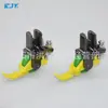 Carro plano Teflon rolo de plástico calcador unilateral máquina de costura esquerda e direita zíper superior unilateral pressionando linha aberta calcador Oxford