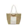 Bolsa de Mão de Pelúcia Estilo Coreano Bolsa Tote Feminina 2026 Inverno Nova Cor Blocada Patchwork Bolsa de Ombro Único Versátil Bolsa de Axila