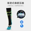 C Calcetines de compresión deportivos de venta caliente europeos y americanos, calcetines largos atléticos, calcetines para correr, calcetines elásticos, protectores de piernas y calcetines de presión