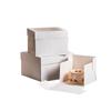 Cajas para Pasteles Amazon en Stock, Cajas para Repostería, Cajas para Pan, Nuevas Cajas para Pasteles de Cumpleaños Estilo Ventana, Cajas para Empaque de Postres para Hornear