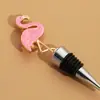 Rolha de Vinho Flamingo Transfronteiriça, Rolha de Silicone de Grau Alimentício para Garrafa de Cerveja Doméstica, Rolha de Liga de Zinco para Vinho Tinto Atacado