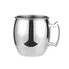 Venta Caliente Transfronteriza Taza de Acero Inoxidable 304 Taza de Moscú Taza con Recubrimiento de Cobre Punto Martillado Taza de Cuerpo Ligero Taza de Vino Taza de Cóctel