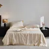 Edredom de Ar Condicionado de Verão 80S Tencel Edredom Fresco de Verão Conjunto de Quatro Peças Jacquard Superior de Luxo Leve Lavável Lavável à Máquina Edredom Fino
