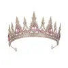 Accesorios Europeos y Americanos Transfronterizos para el Cabello tipo Corona de Novia, Corona de Aleación Más Vendida en Aliexpress para Vestidos, Tocados para Peinado de Boda