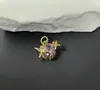 Luxo Leve Original Banhado a Ouro Conserva Cor 18K Micro-Embutido Pingente Cruz Estrela DIY Joias Contas Soltas Acessórios de Cristal com Contas
