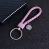 Llavero Creativo de Cordón de Cuero Tejido Hecho a Mano para Hombres, Mujeres, Parejas, Cadena para Llave de Coche Colgante Regalo Venta al por Mayor