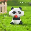Miniatura de Figura de Panda de Dibujos Animados, Accesorio Creativo de Decoración DIY, Adorno de Escritorio, Decoración de Panda