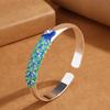 Pulseira aberta de Pavão e Fênix em Cloisonné para mulheres, versátil, estilo étnico retrô, design de nicho, pulseira da moda