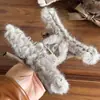Pinza de Pelo de Felpa con Lazo para Otoño e Invierno para Mujer, Pinza de Tiburón de Pelo de Gama Alta, Pinza para Coleta en la Parte Posterior de la Cabeza, Pinza de Pelo para la Cabeza