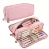 Suministro Exclusivo Transfronterizo de Estuches de Doble Apertura, Opciones Sencillas Multicolor, Cajas de Papelería Multifuncionales, Gran Capacidad, Resistentes a las Manchas, Estuches de Múltiples Capas